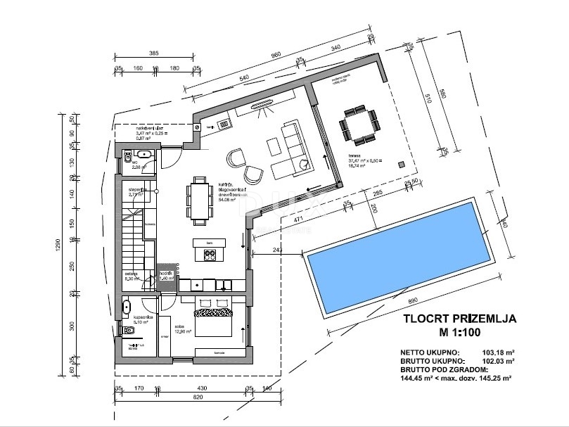 ISOLA DI KRK, MALINSKA – villa indipendente con piscina, vista mare e massima privacy