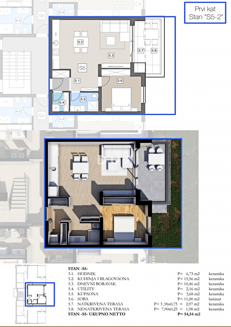 ISTRIA, LABIN - Appartamento in un moderno edificio di nuova costruzione