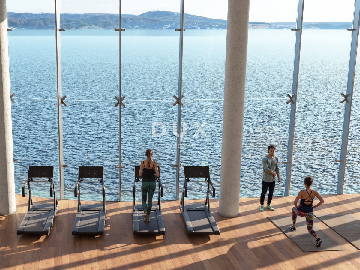 NOVI VINODOLSKI – Appartamento di 61 m² in un resort esclusivo, prima fila al mare con spiaggia privata