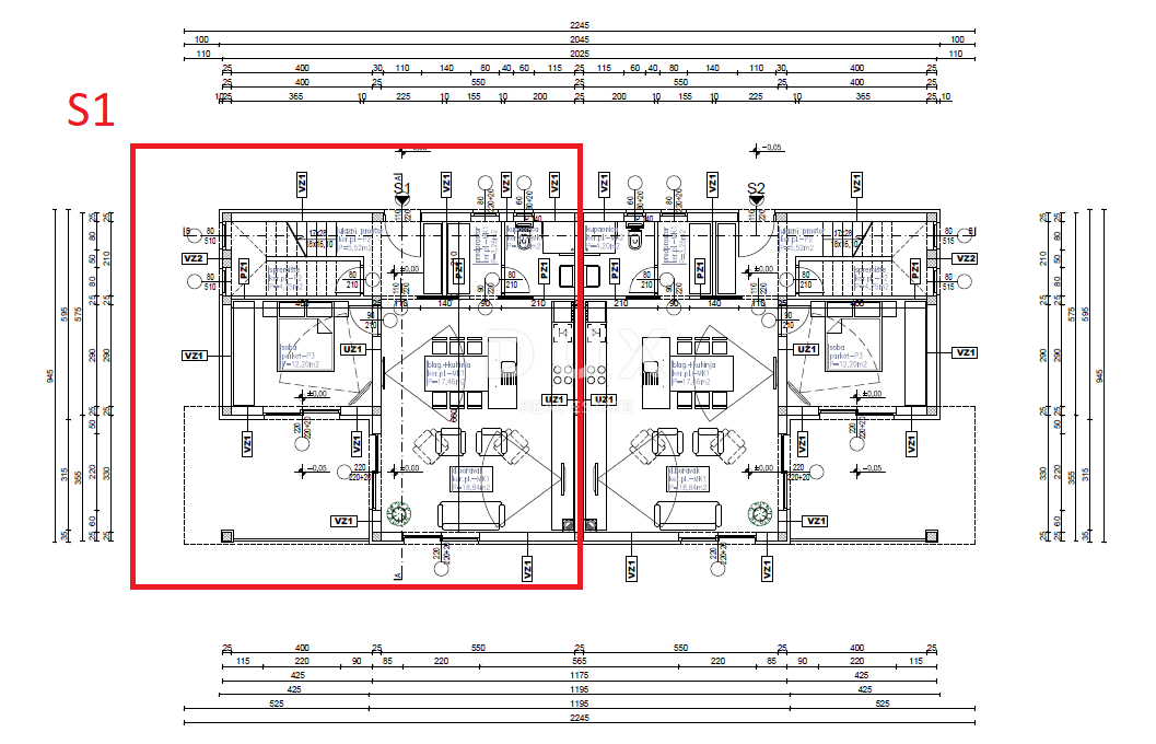 SEBENICO, VODICE - Casa bifamiliare con piscina e vista panoramica sul mare