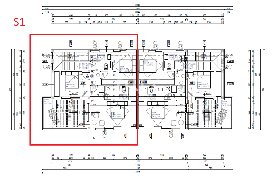 SEBENICO, VODICE - Casa bifamiliare con piscina e vista panoramica sul mare