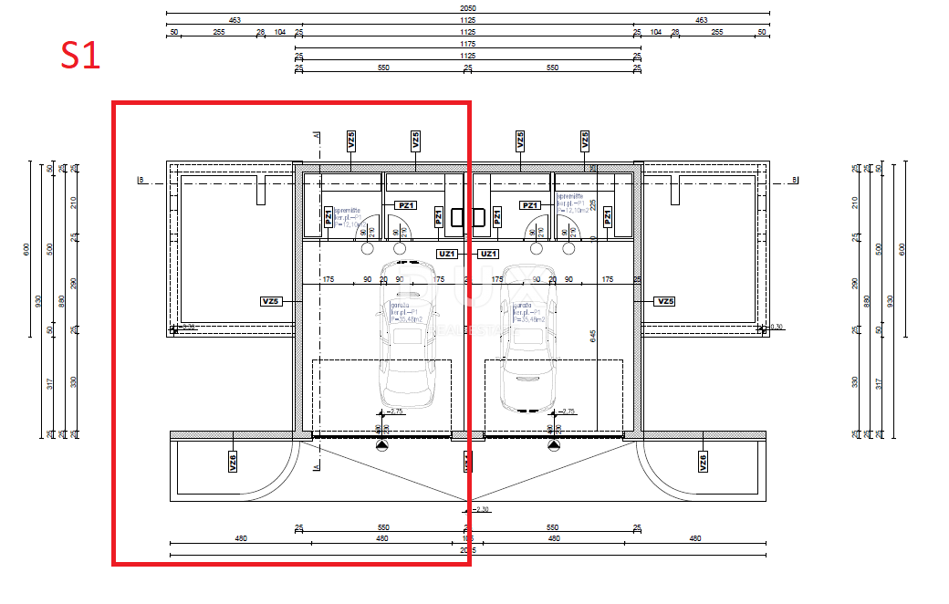 SEBENICO, VODICE - Casa bifamiliare con piscina e vista panoramica sul mare
