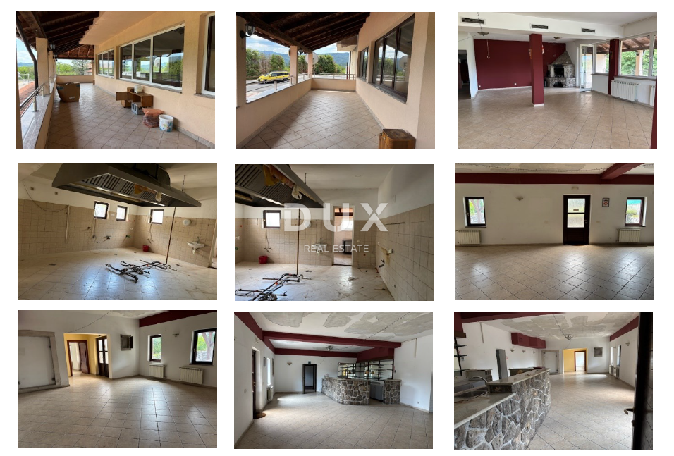 ABBAZIA, MATULJI, ŠAPJANE - casa indipendente (edificio commerciale 780 m2) + 3.484 m2 di giardino! OCCASIONE!