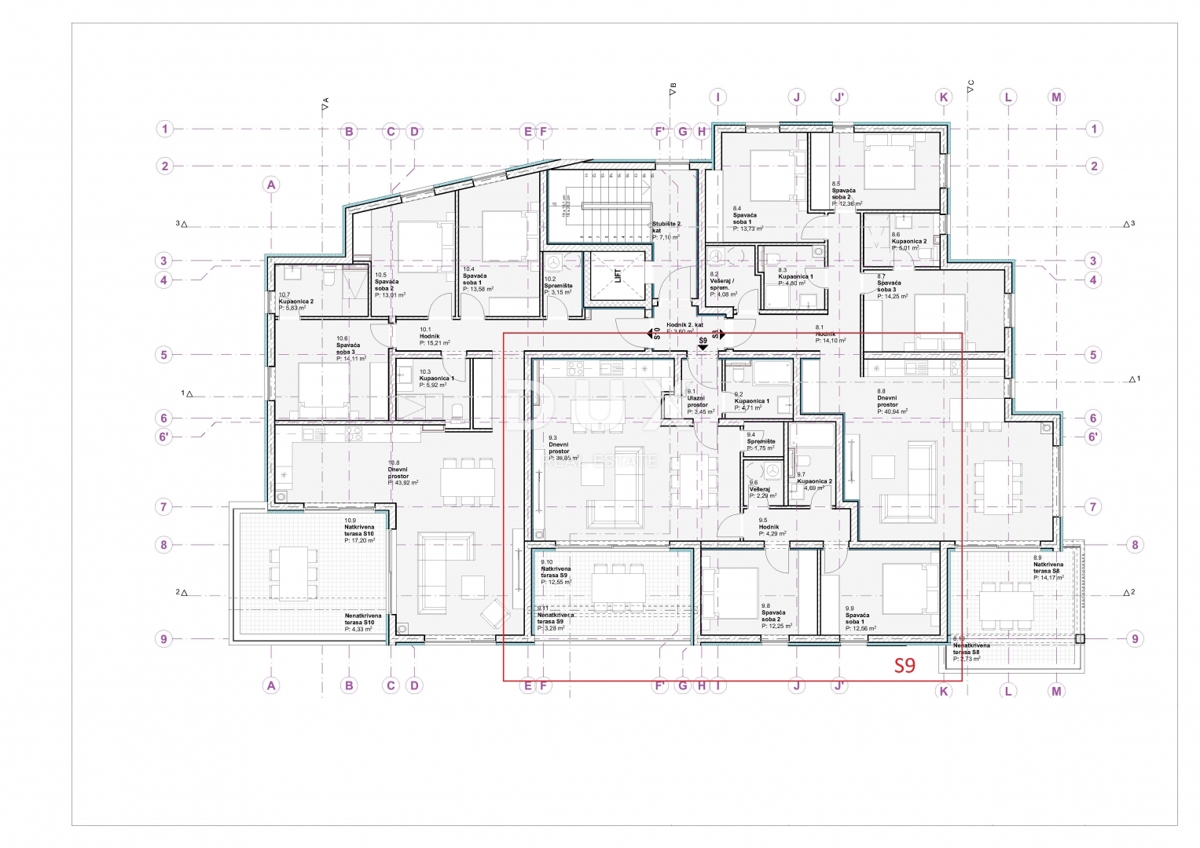 SEBENICO, VODICE - NUOVA COSTRUZIONE! Lussuoso appartamento bilocale al 2° piano con ascensore e vista panoramica sul mare