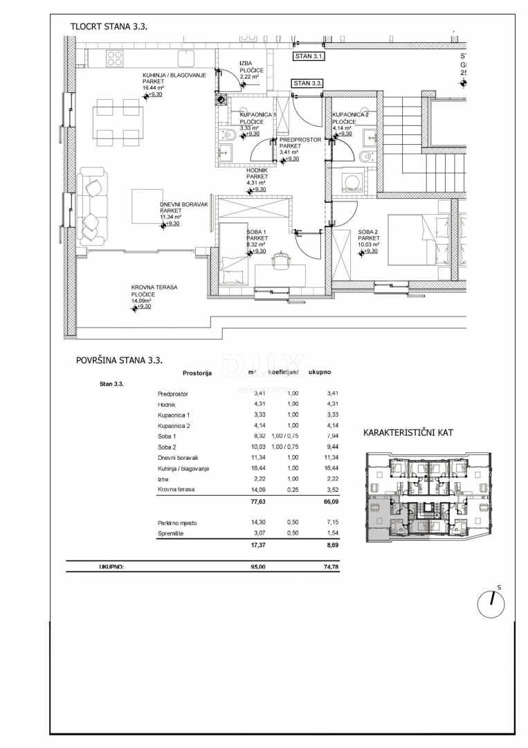 ISOLA DI CHERSO, CITTÀ DI CHERSO - splendido edificio nuovo in posizione privilegiata, proprio nel centro, a 50 metri dal mare