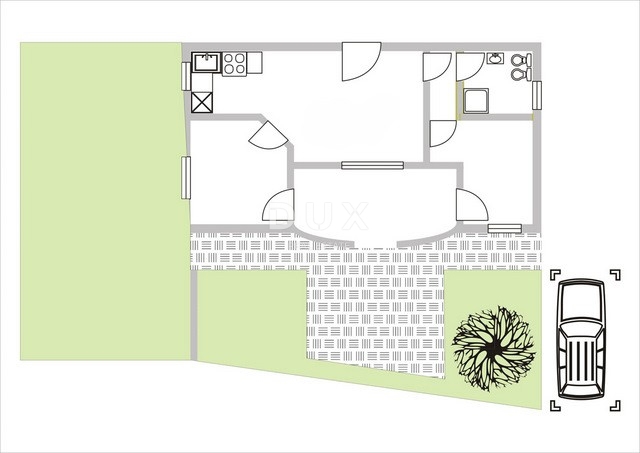 ISTRIA, ROVIGNO - Appartamento con giardino, vicino al mare e alla natura