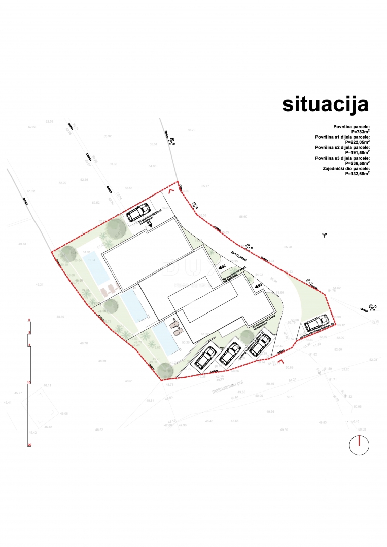 ŠIBENIK, VODICE – Triplex con terrazza sul tetto, piscina e vista dall'alto