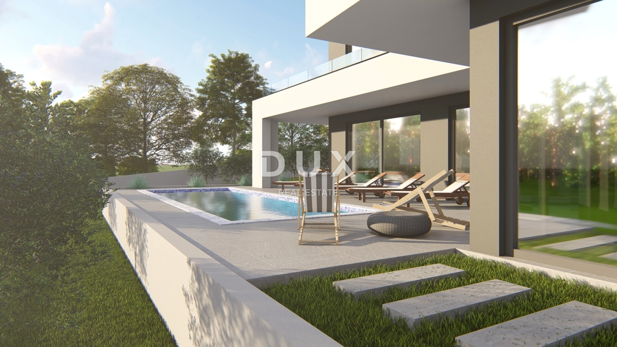 ISTRIA, MARČANA - Terreno con permesso di costruire e vista mare