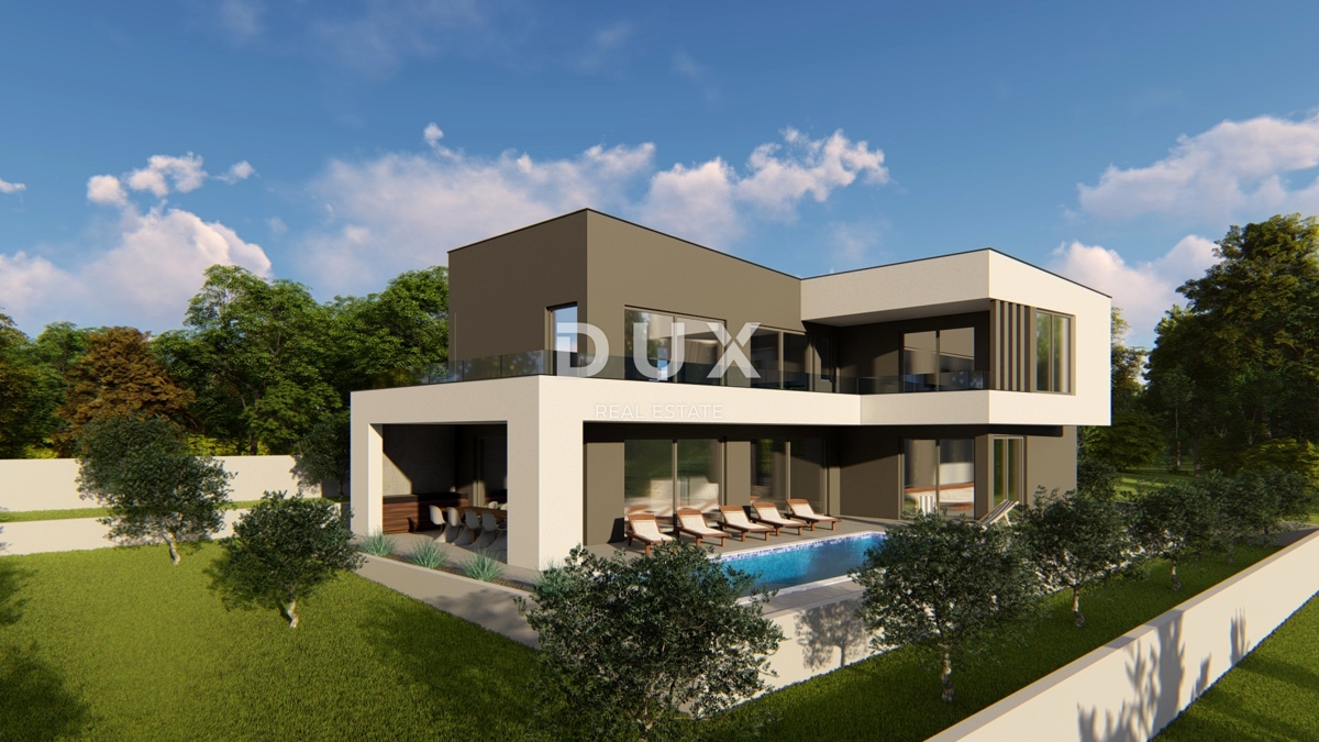 ISTRIA, MARČANA - Terreno con permesso di costruire e vista mare