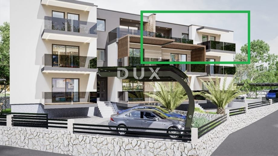 RIJEKA, PEHLIN, PODMURVICE - appartamento duplex 106,97 m2 in un nuovo edificio con vista mare, soggiorno + 3 camere da letto. - APPARTAMENTO 4D