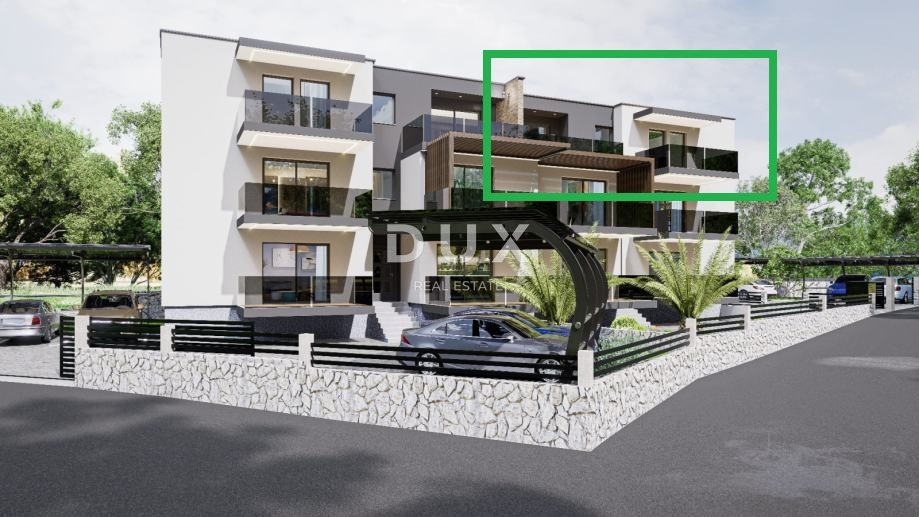RIJEKA, PEHLIN, PODMURVICE - appartamento duplex 106,97 m2 in un nuovo edificio con vista mare, soggiorno + 3 camere da letto. - APPARTAMENTO 4D