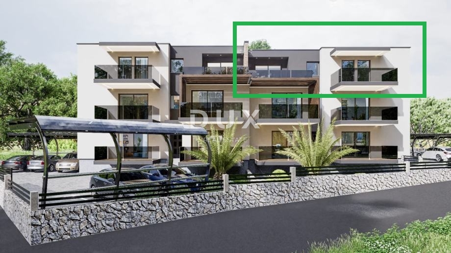 RIJEKA, PEHLIN, PODMURVICE - appartamento duplex 106,97 m2 in un nuovo edificio con vista mare, soggiorno + 3 camere da letto. - APPARTAMENTO 4D