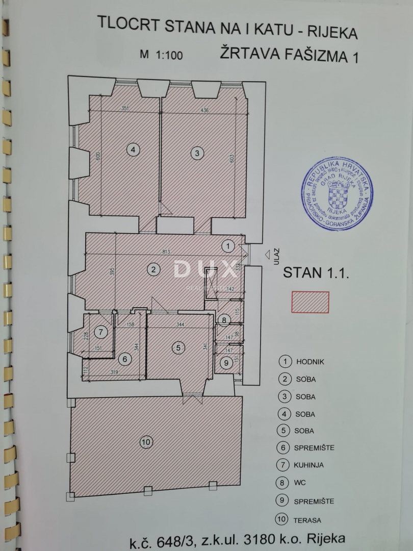 Appartamento Centar, Rijeka, 120,66m2