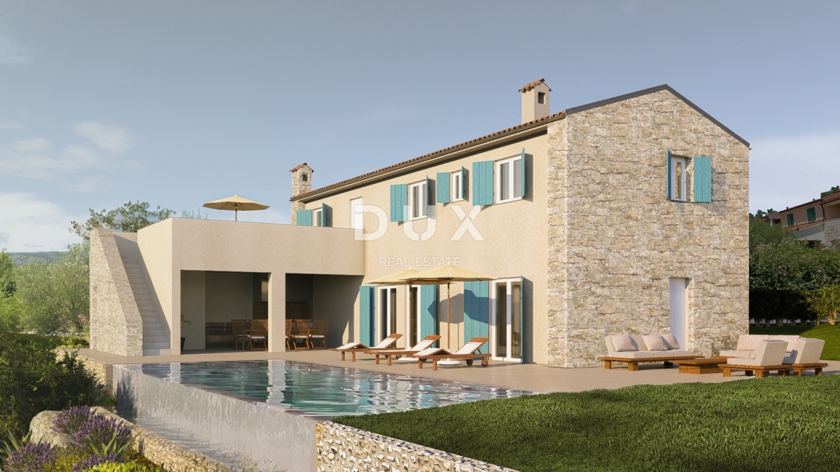 ISTRIA, RABAC – Vista mare! Terreno edificabile con permesso di costruzione.