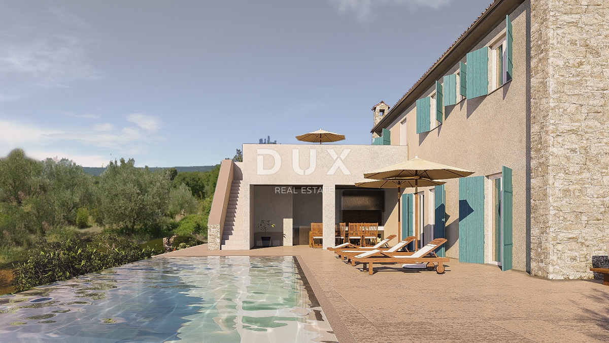 ISTRIA, RABAC – Vista mare! Terreno edificabile con permesso di costruzione.