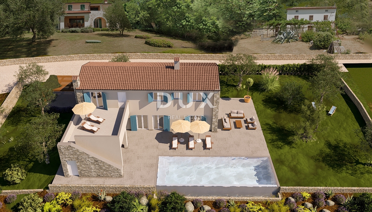 ISTRIA, RABAC – Vista mare! Terreno edificabile con permesso di costruzione.