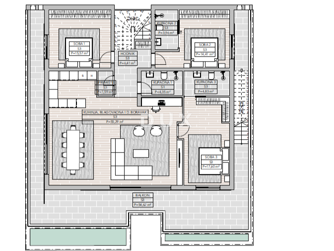 MATULJI, JUŠIĆI – terreno edificabile per 13 appartamenti esclusivi, posizione privilegiata!