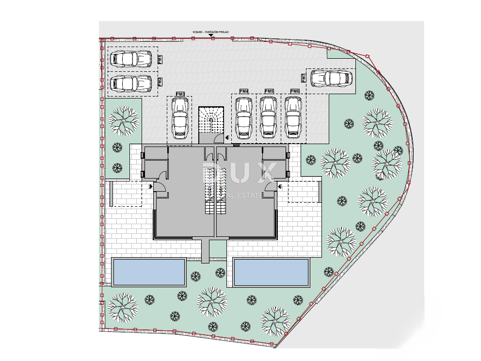 MATULJI, JUŠIĆI – terreno edificabile per 13 appartamenti esclusivi, posizione privilegiata!