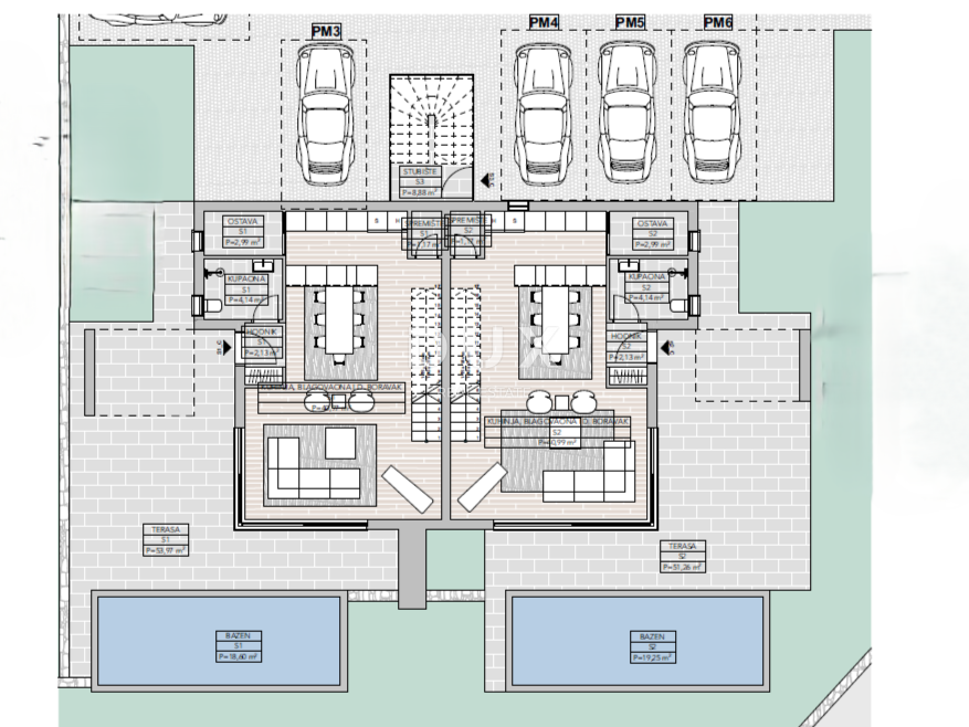 MATULJI, JUŠIĆI – terreno edificabile per 13 appartamenti esclusivi, posizione privilegiata!