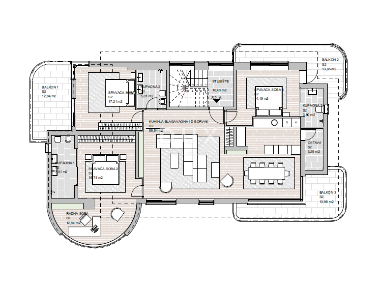 MATULJI, JUŠIĆI – terreno edificabile per 13 appartamenti esclusivi, posizione privilegiata!