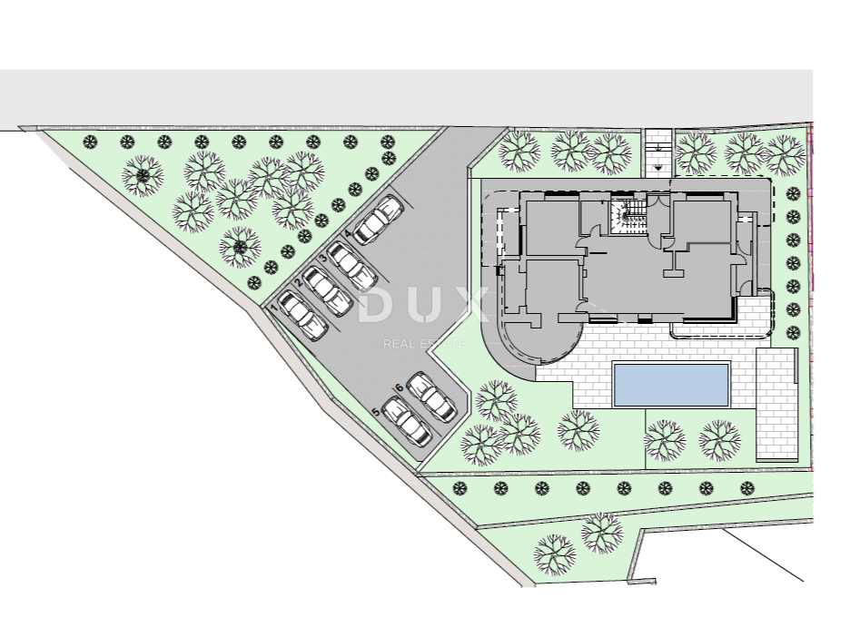 MATULJI, JUŠIĆI – terreno edificabile per 13 appartamenti esclusivi, posizione privilegiata!