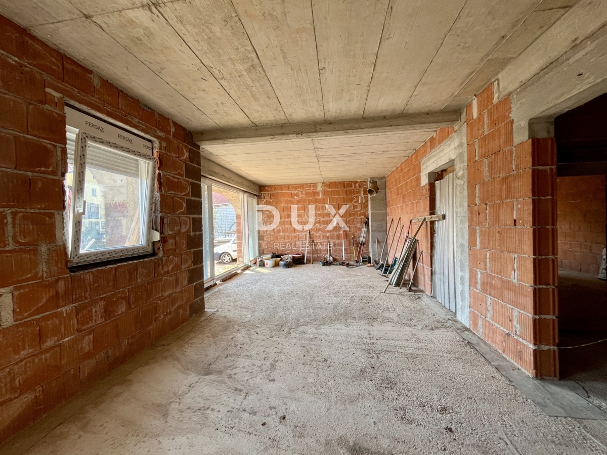 RIJEKA, SRDOČI - Casa di nuova costruzione con 3 camere da letto + soggiorno e giardino di 300 m2