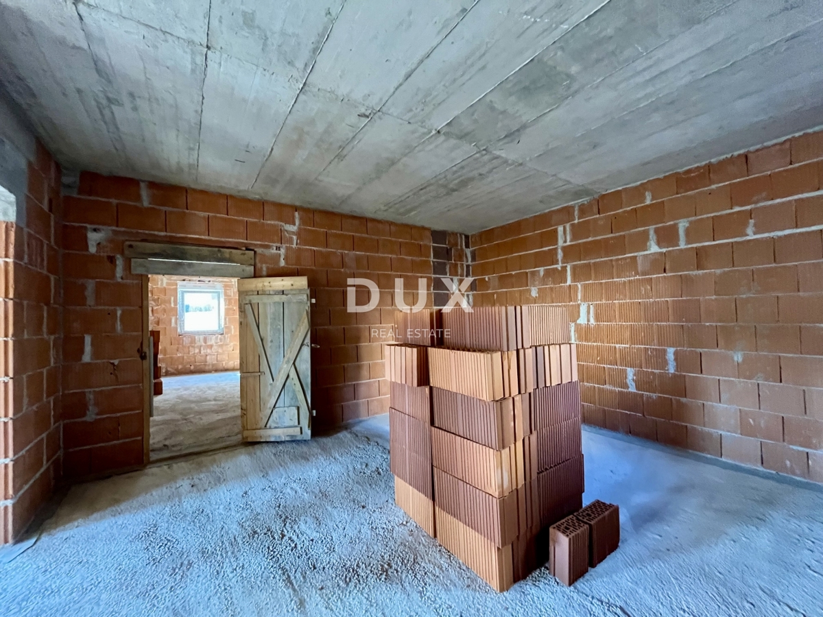 RIJEKA, SRDOČI - Casa di nuova costruzione con 3 camere da letto + soggiorno e giardino di 300 m2