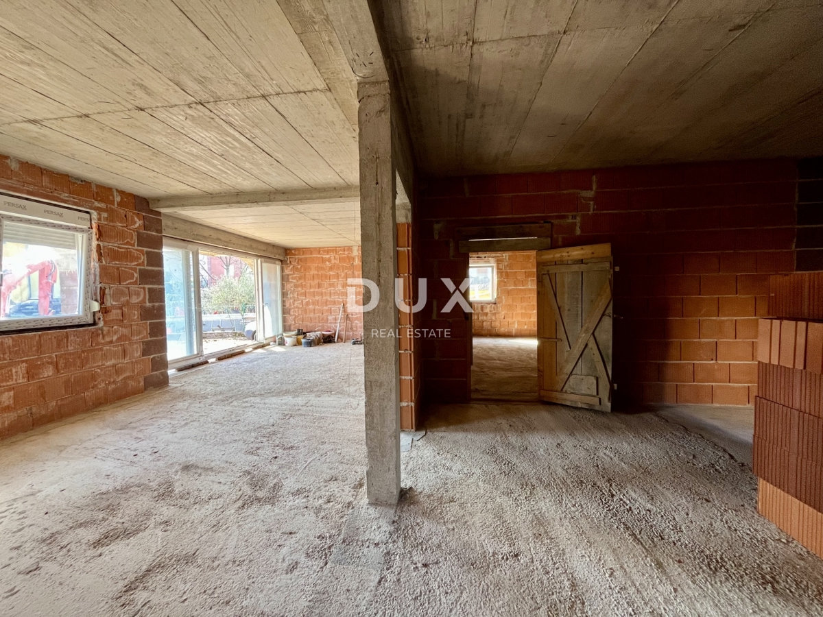 RIJEKA, SRDOČI - Casa di nuova costruzione con 3 camere da letto + soggiorno e giardino di 300 m2