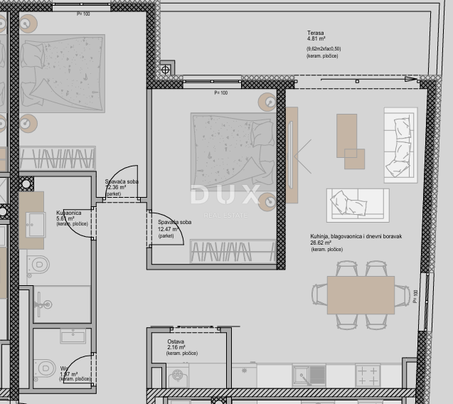 ISTRIA, POREČ - Appartamento moderno con 2 camere da letto + bagno in un nuovo progetto, vicino al mare, possibilità di finanziamento con mutuo