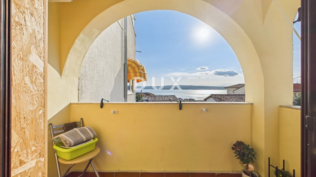 CRIKVENICA, SELCE - Appartamento soleggiato con balcone e vista panoramica sul mare
