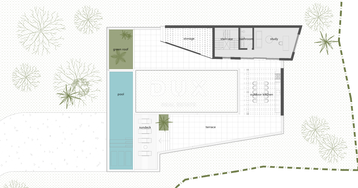 DALMATIA, PRIMOŠTEN - Terreno edificabile con permesso di costruzione + parte agricola