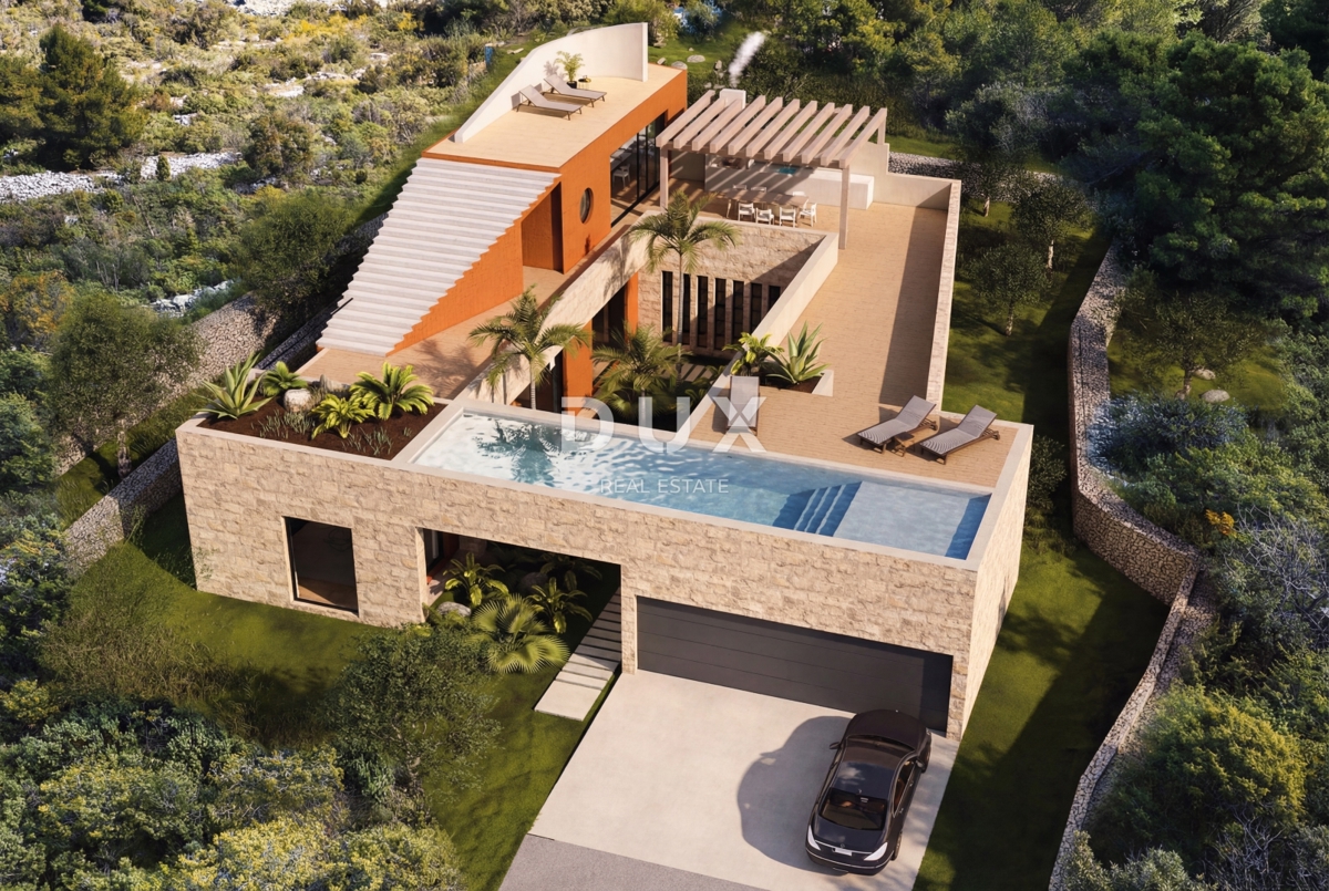 DALMATIA, PRIMOŠTEN - Terreno edificabile con permesso di costruzione + parte agricola