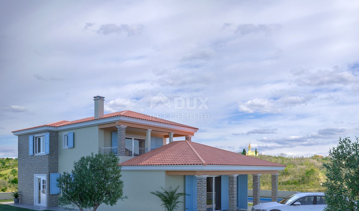 ISTRIA, MOMJAN - Bella villa con piscina e vista panoramica sulla natura e sul mare