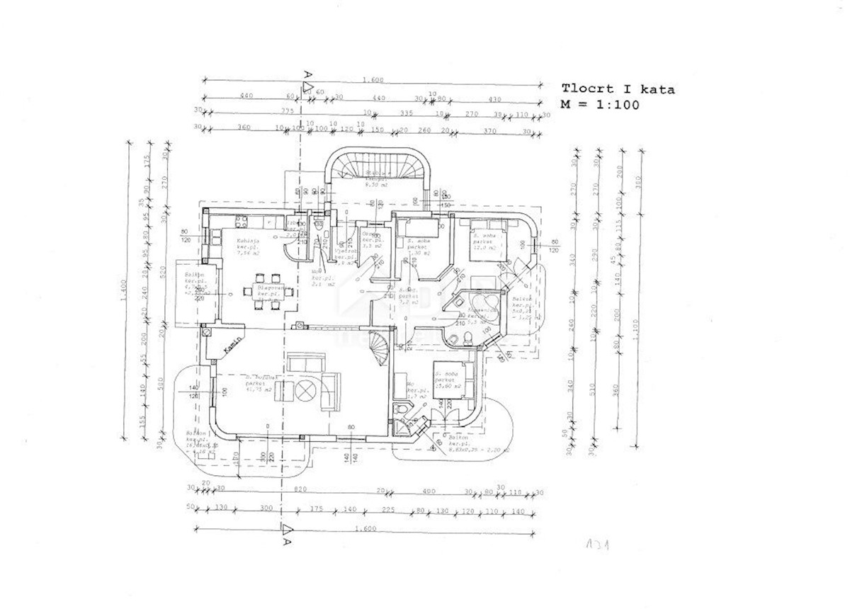 OPATIJA, VEPRINAC, TRAVIČIĆI - terreno 2783m2 con permesso di costruire e vista mare per una casa familiare / appartamenti / casa in affitto - vacanza con piscina