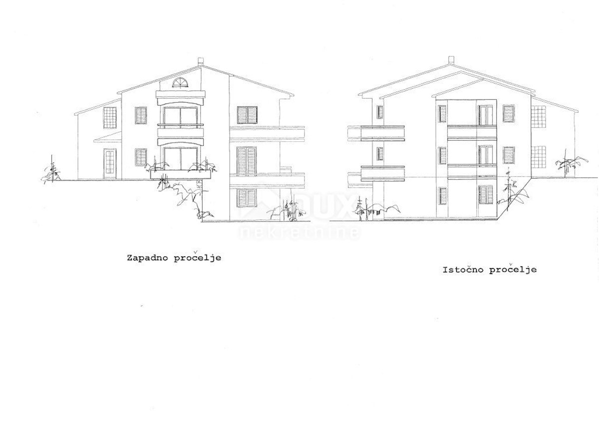 OPATIJA, VEPRINAC, TRAVIČIĆI - terreno 2783m2 con permesso di costruire e vista mare per una casa familiare / appartamenti / casa in affitto - vacanza con piscina