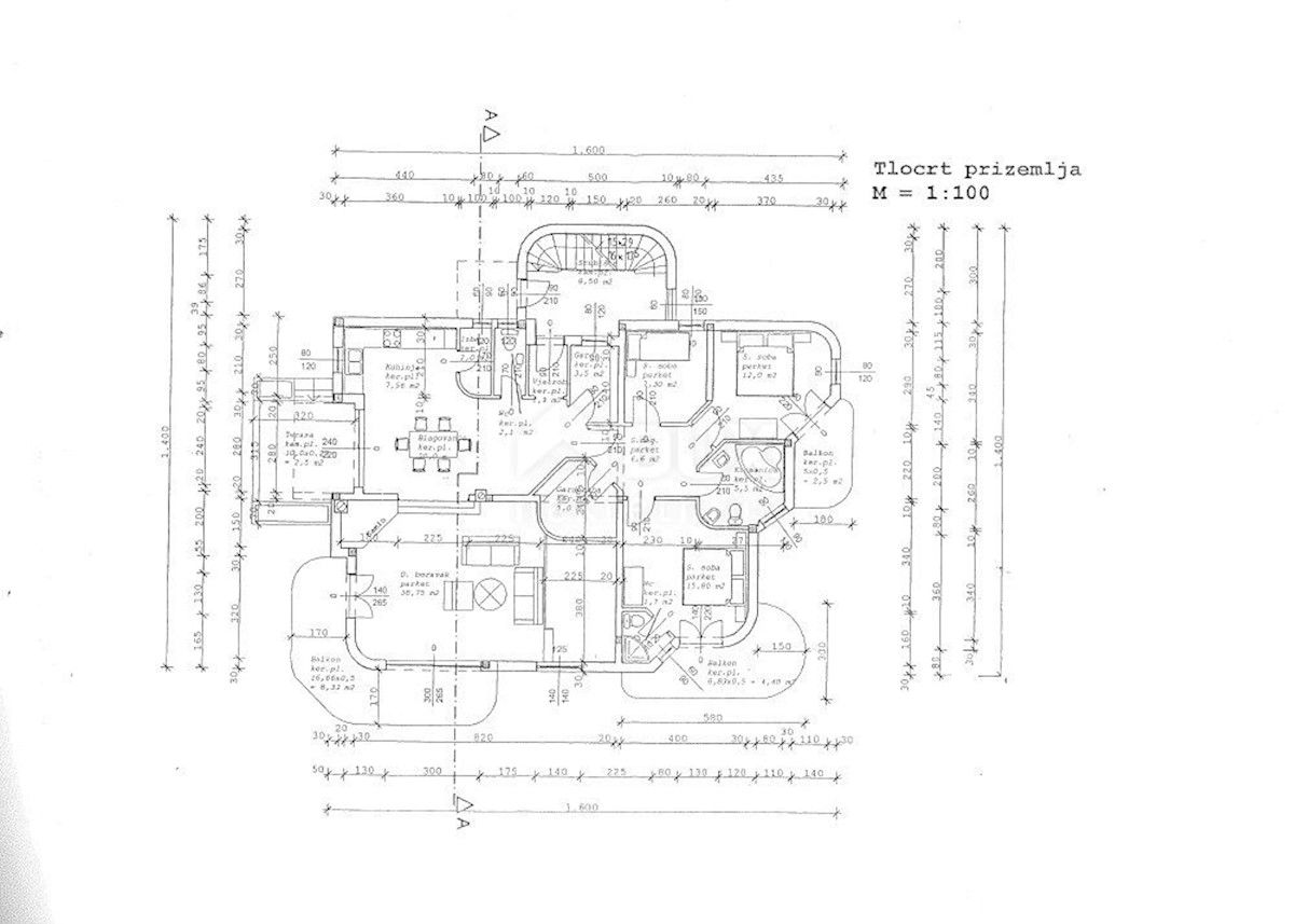 OPATIJA, VEPRINAC, TRAVIČIĆI - terreno 2783m2 con permesso di costruire e vista mare per una casa familiare / appartamenti / casa in affitto - vacanza con piscina