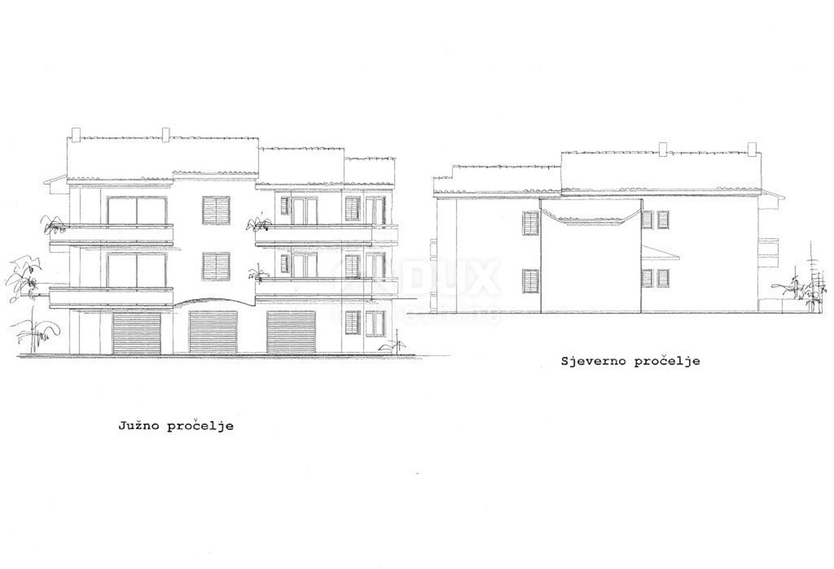 OPATIJA, VEPRINAC, TRAVIČIĆI - terreno 2783m2 con permesso di costruire e vista mare per una casa familiare / appartamenti / casa in affitto - vacanza con piscina