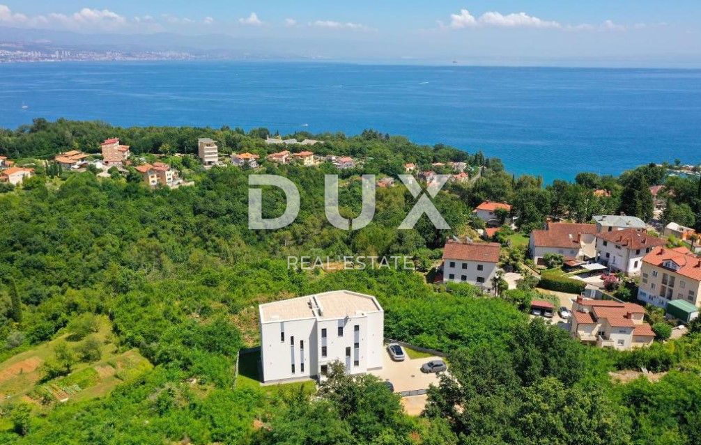 OPATIJA, IKA - ultimo appartamento in nuova costruzione 99m2 + terrazza sul tetto 66m2, vista mare panoramica