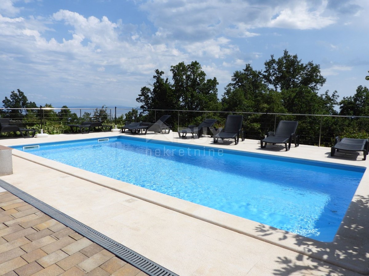 OPATIJA, IČIĆI, POLJANE - villa 500m2 con vista mare e piscina + dintorni 1600m2