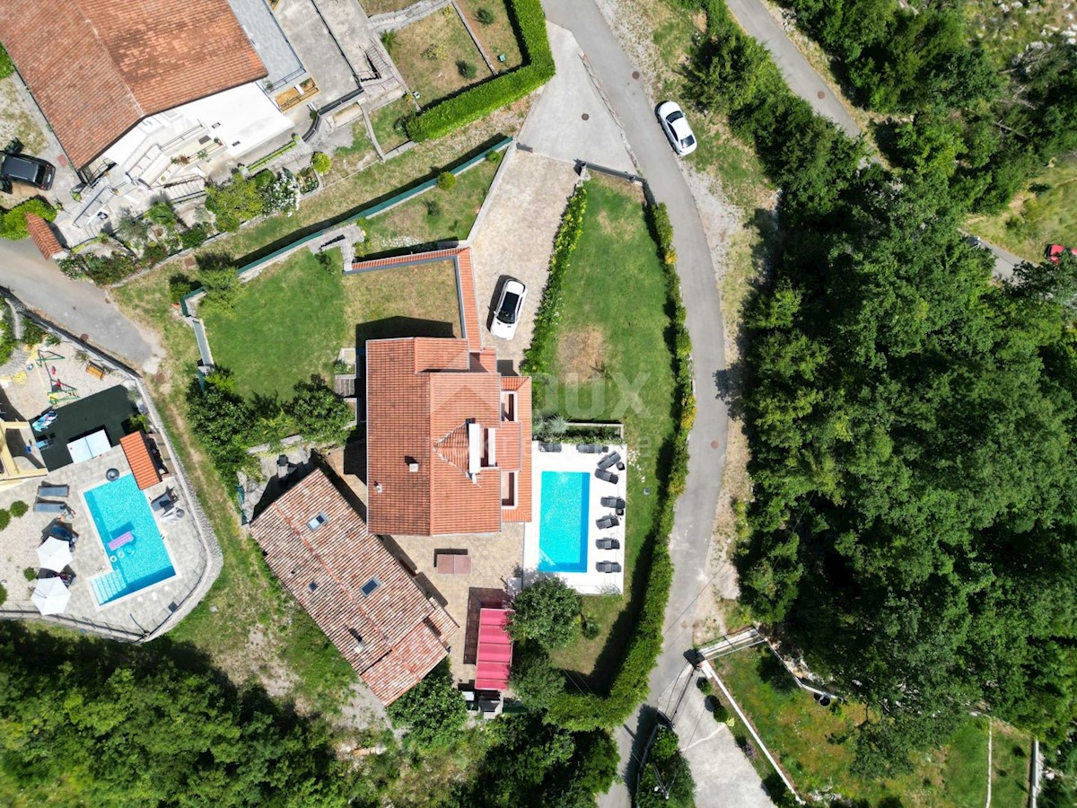 OPATIJA, IČIĆI, POLJANE - villa 500m2 con vista mare e piscina + dintorni 1600m2