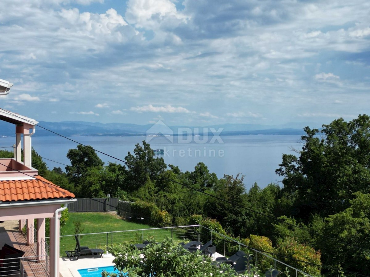 OPATIJA, IČIĆI, POLJANE - villa 500m2 con vista mare e piscina + dintorni 1600m2