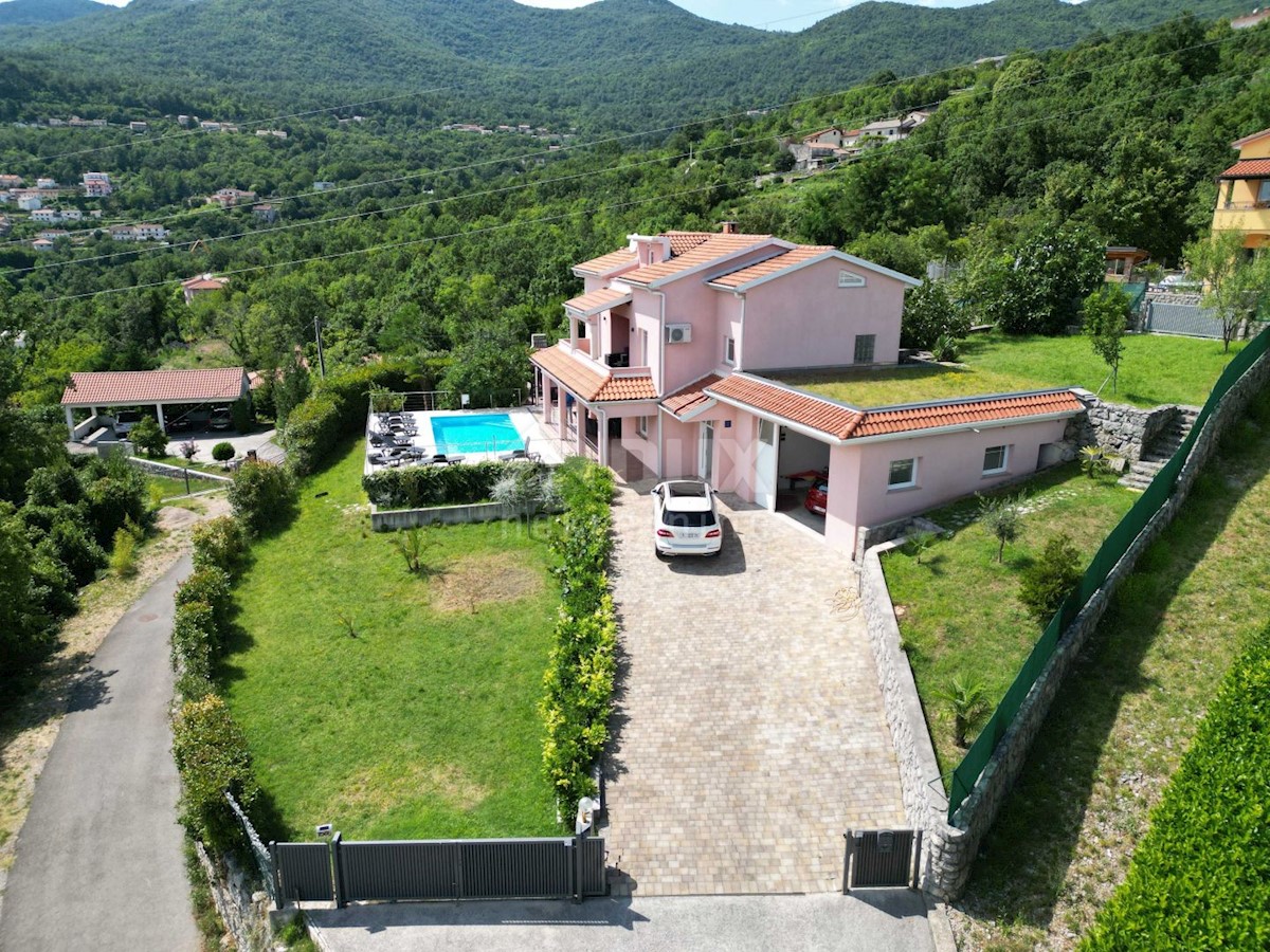 OPATIJA, IČIĆI, POLJANE - villa 500m2 con vista mare e piscina + dintorni 1600m2