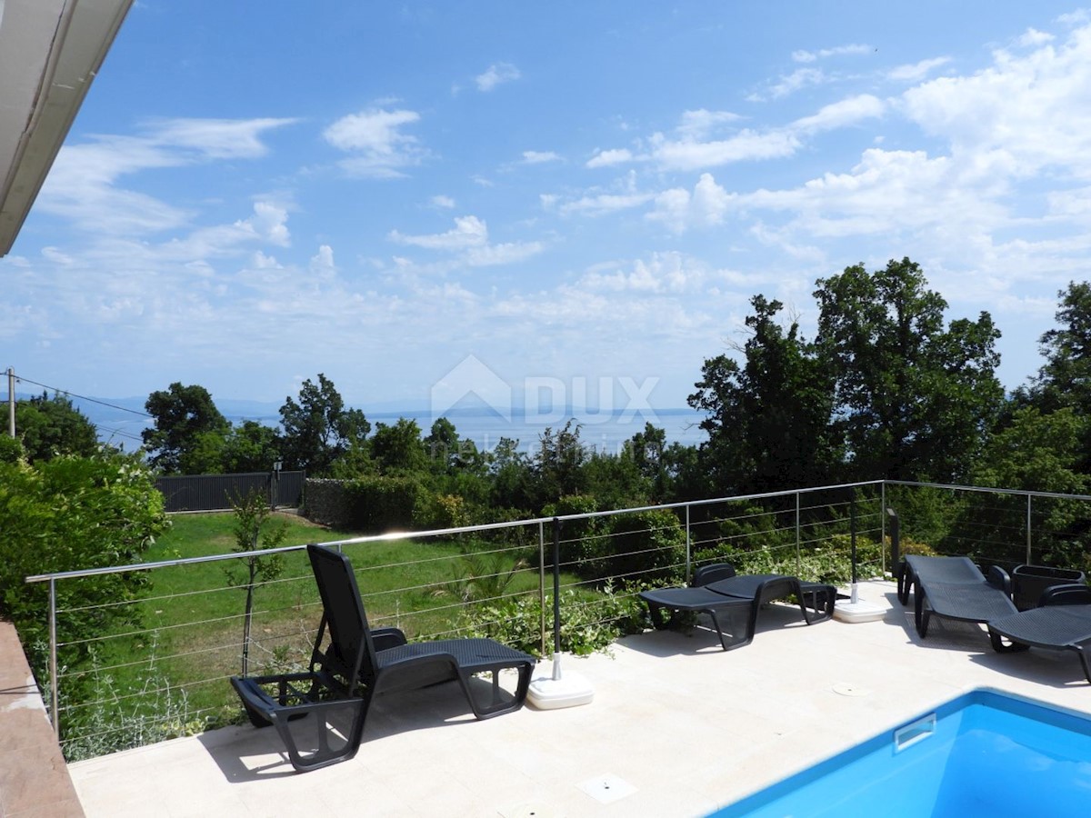 OPATIJA, IČIĆI, POLJANE - villa 500m2 con vista mare e piscina + dintorni 1600m2