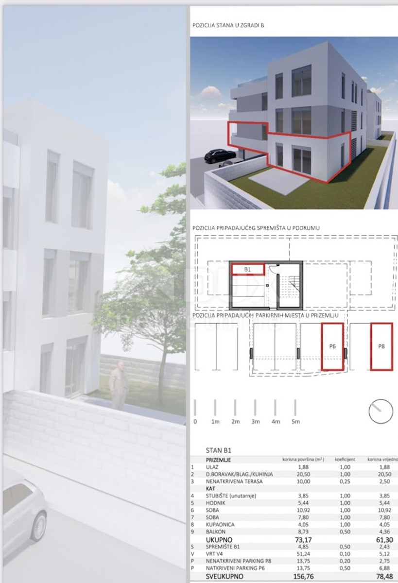 ZADAR, PETRČANE - Appartamento in nuova costruzione con vista mare