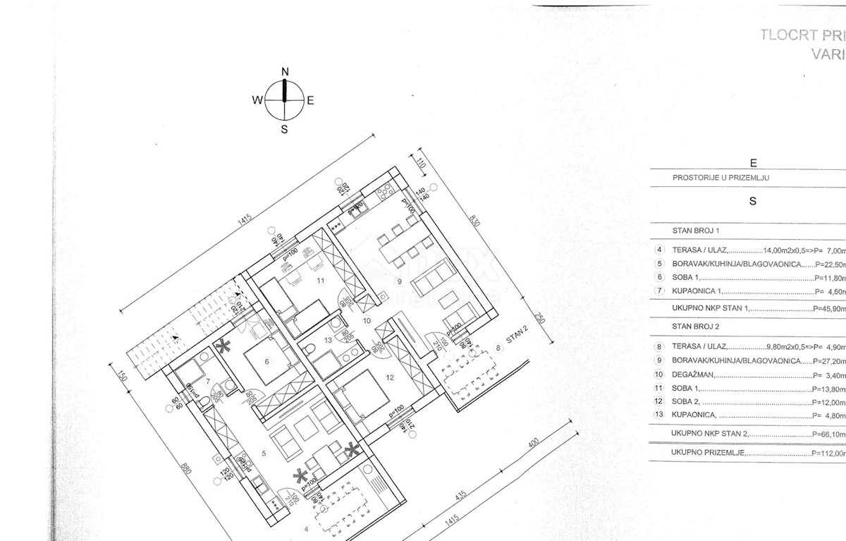 RIJEKA, KASTAV Appartamento esclusivo in costruzione con garage 120m2