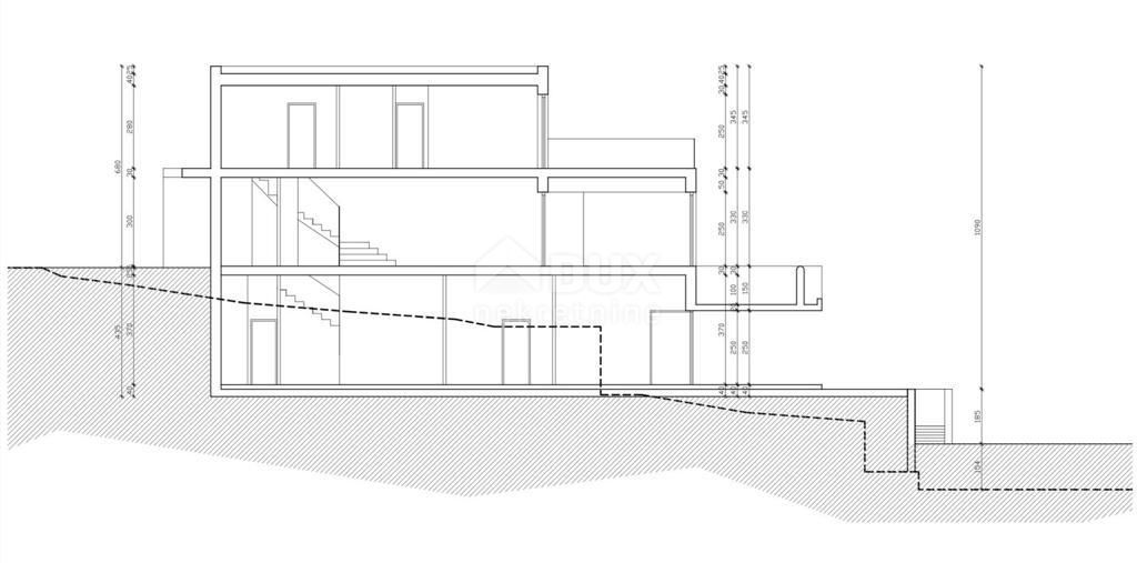 OPATIJA, IČIĆI - terreno edificabile per villa con piscina vicino a Opatija con permesso di costruzione, vista mare