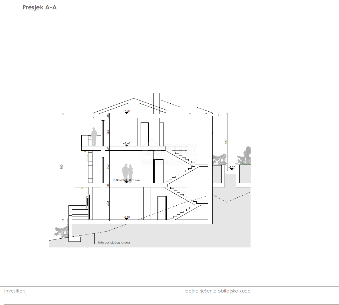 OPATIJA, IČIĆI, ANIČIĆI - terreno edificabile 1520m2 CON PERMESSO DI UBICAZIONE! con vista mare in costruzione-appartamenti - appartamenti / villetta bifamiliare / casa in affitto - vacanze con piscina