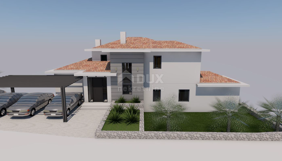 OPATIJA, IČIĆI, ANIČIĆI - terreno edificabile 1520m2 CON PERMESSO DI UBICAZIONE! con vista mare in costruzione-appartamenti - appartamenti / villetta bifamiliare / casa in affitto - vacanze con piscina