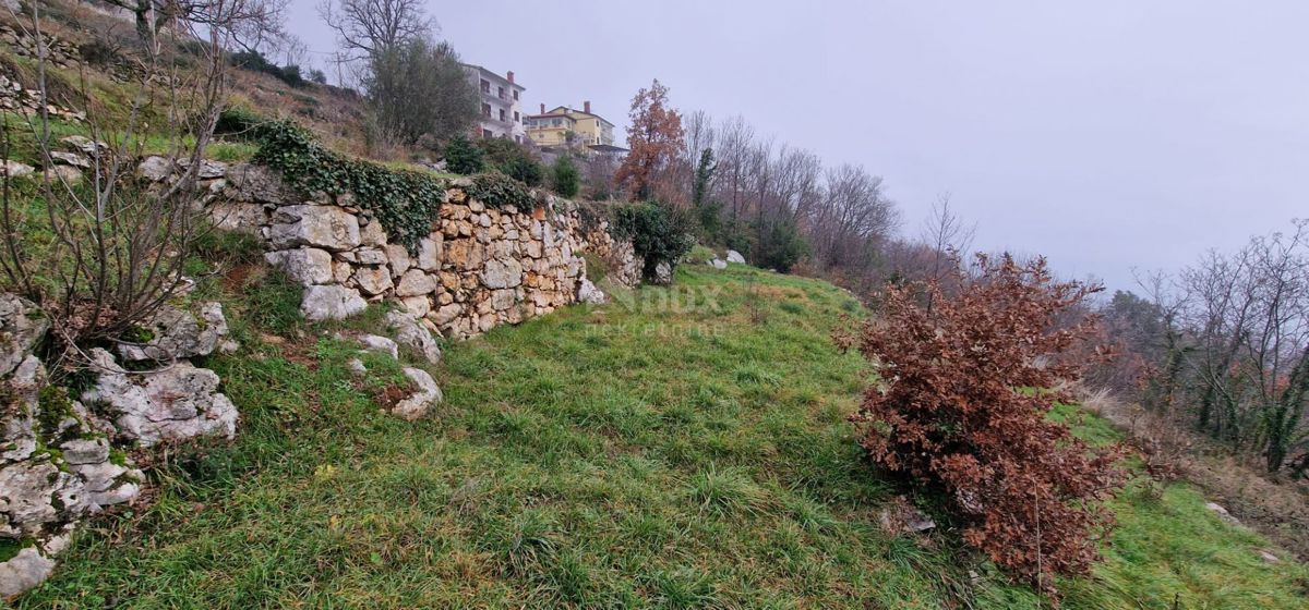 LOVRAN, LIGANJ - terreno CON PERMESSO DI COSTRUZIONE!!!! 1038 mq con vista panoramica sul mare per un edificio residenziale - appartamenti - appartamenti / villa con piscina 
