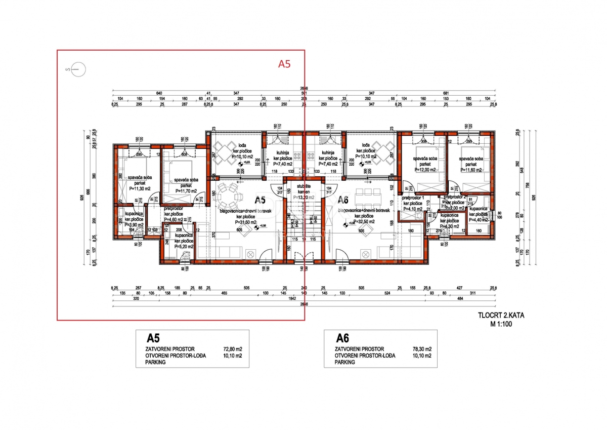 PRIMOŠTEN, DOLAC - Appartamento con due camere da letto in un nuovo edificio con una splendida vista sul mare, PRLIKA!